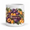 Mug gourmand - Prunes et mirabelles, vue de face