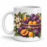 Mug gourmand - Prunes et mirabelles, anse à gauche