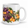 Mug gourmand - Prunes et mirabelles, anse à droite