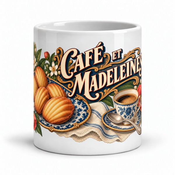 Mug gourmand - Café et madeleines, Manufacture Arssans