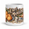 Mug gourmand - Café et madeleines, vue de face