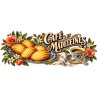 Mug gourmand - Café et madeleines, décor à plat