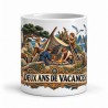 Mug Jules Verne - Deux ans de vacances, façon affiche, vue de face