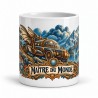 Mug Jules Verne - Maître du monde, façon affiche, vue de face