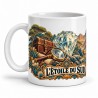 Mug Jules Verne - L’Étoile du Sud, façon affiche, anse à gauche