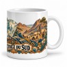 Mug Jules Verne - L’Étoile du Sud, façon affiche, anse à droite