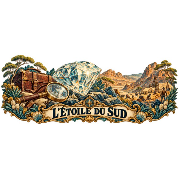 Mug Jules Verne - L’Étoile du Sud, façon affiche, décor à plat