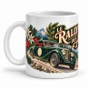 Mug rétro - Le rallye des Alpes, anse à gauche