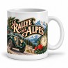 Mug rétro - Le rallye des Alpes, anse à droite