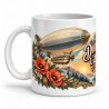 Mug voyage - Le dirigeable de l’aurore, anse à gauche