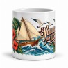 Mug voyage - Le voilier des îles, vue de face