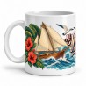 Mug voyage - Le voilier des îles, anse à gauche