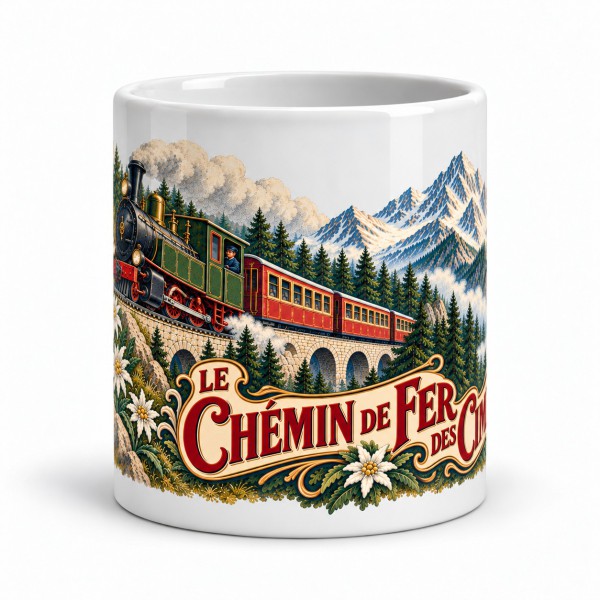 Mug rétro - Le chemin de fer des cimes, Manufacture Arssans