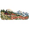 Mug rétro - Le chemin de fer des cimes, décor à plat