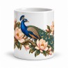 Mug nature - Paon et magnolias, vue de face