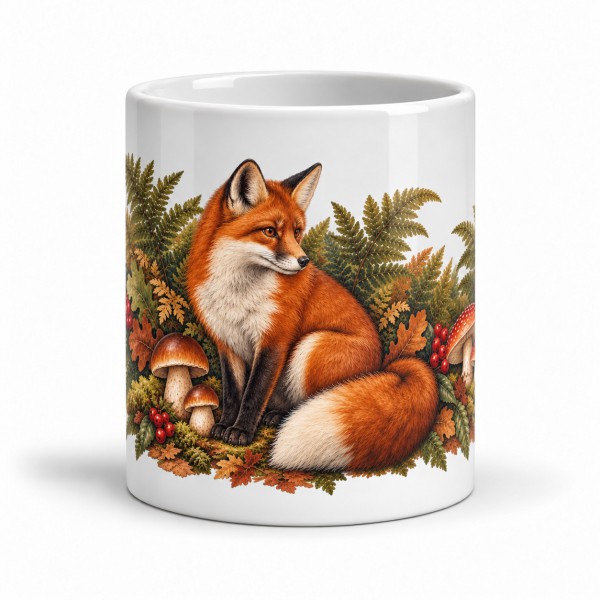 Mug nature - Le renard des sous-bois, façon affiche, Manufacture Arssans