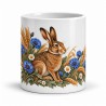 Mug nature - Le lièvre des prairies, vue de face