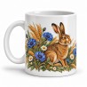 Mug nature - Le lièvre des prairies, anse à gauche