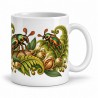 Mug nature - Scarabées et fougères, anse à droite