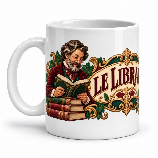 Mug métiers d’autrefois - Le libraire, anse à gauche