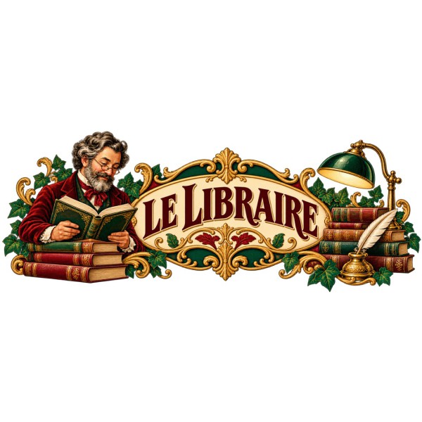 Mug métiers d’autrefois - Le libraire, décor à plat