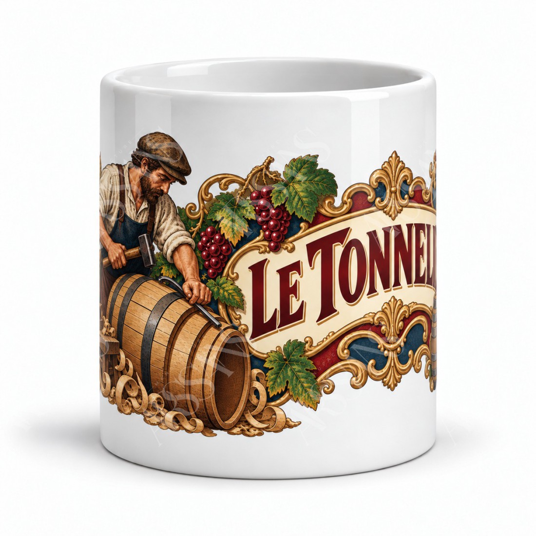 Mug métiers d’autrefois - Le tonnelier, vue de face