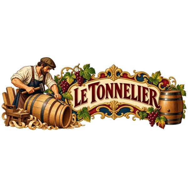 Mug métiers d’autrefois - Le tonnelier, décor à plat