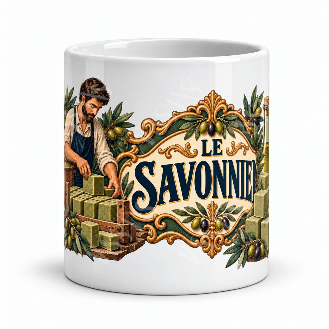 Mug métiers d’autrefois - Le savonnier, vue de face