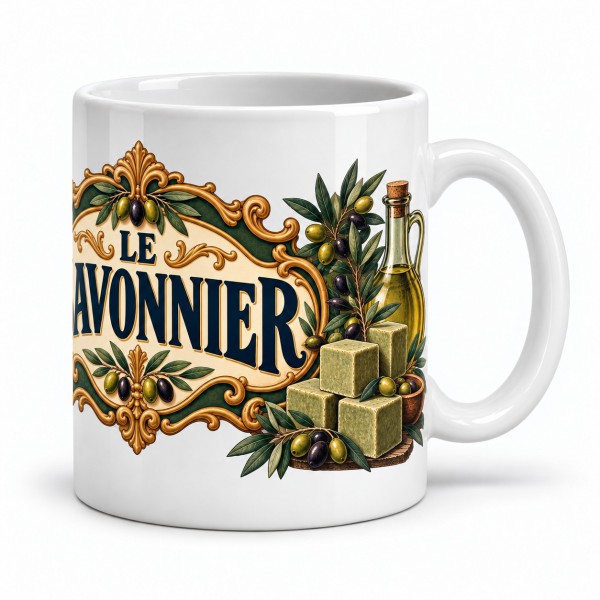Mug métiers d’autrefois - Le savonnier, anse à droite