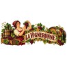 Mug métiers d’autrefois - La vigneronne, décor à plat
