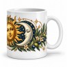 Mug imaginaire - Le soleil et la lune, anse à droite