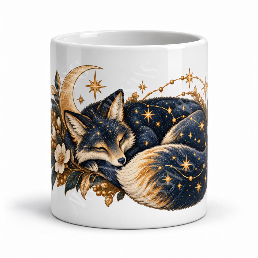 Mug imaginaire - Le renard des constellations, vue de face