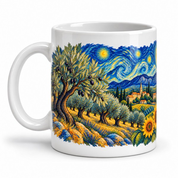 Mug Provence - Nuit des Alpilles, anse à gauche