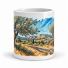 Mug Provence - Oliviers sous le mistral, vue de face