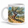 Mug Provence - Oliviers sous le mistral, anse à gauche