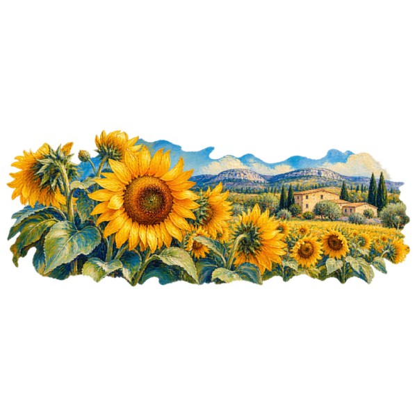 Mug Provence - Tournesols de juillet, décor à plat