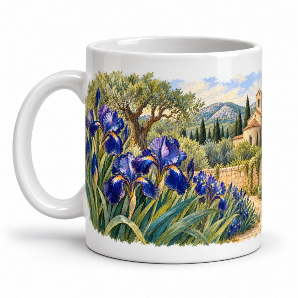 Mug Provence - Iris de Saint-Paul, anse à gauche