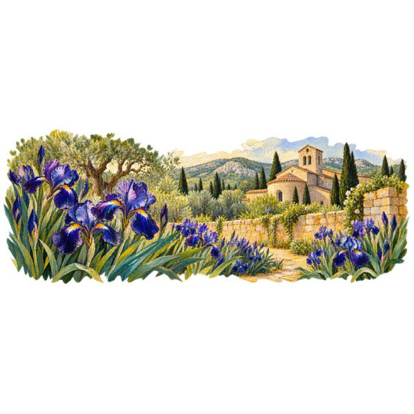 Mug Provence - Iris de Saint-Paul, décor à plat