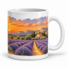Mug Provence - Lavandes au couchant, anse à droite