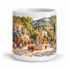 Mug Provence - Place du village, vue de face