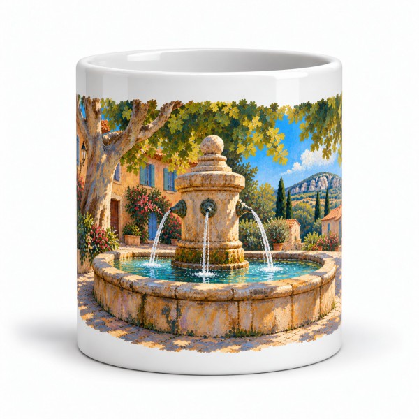 Mug Provence - Fontaine à l’ombre des platanes, Manufacture Arssans
