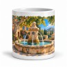 Mug Provence - Fontaine à l’ombre des platanes, vue de face