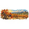 Mug Provence - Vignes d’automne, façon tableau, décor à plat