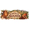 Mug chocolat - Chocolat Banjour, façon tableau, décor à plat
