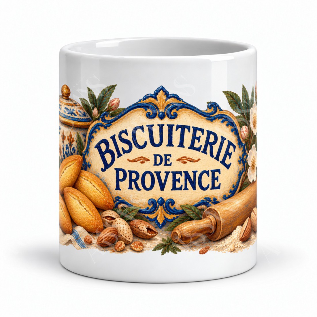 Mug gourmand - Biscuiterie provençale, vue de face