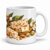 Mug gourmand - Nougat et amandes, anse à droite