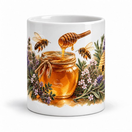 Mug gourmand - Miel de garrigue, vue de face