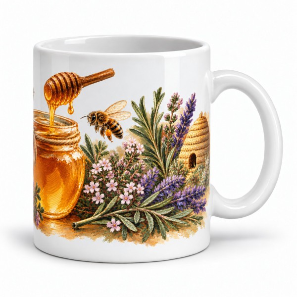 Mug gourmand - Miel de garrigue, anse à droite
