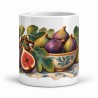 Mug gourmand - Figues et feuillages, vue de face
