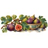 Mug gourmand - Figues et feuillages, décor à plat